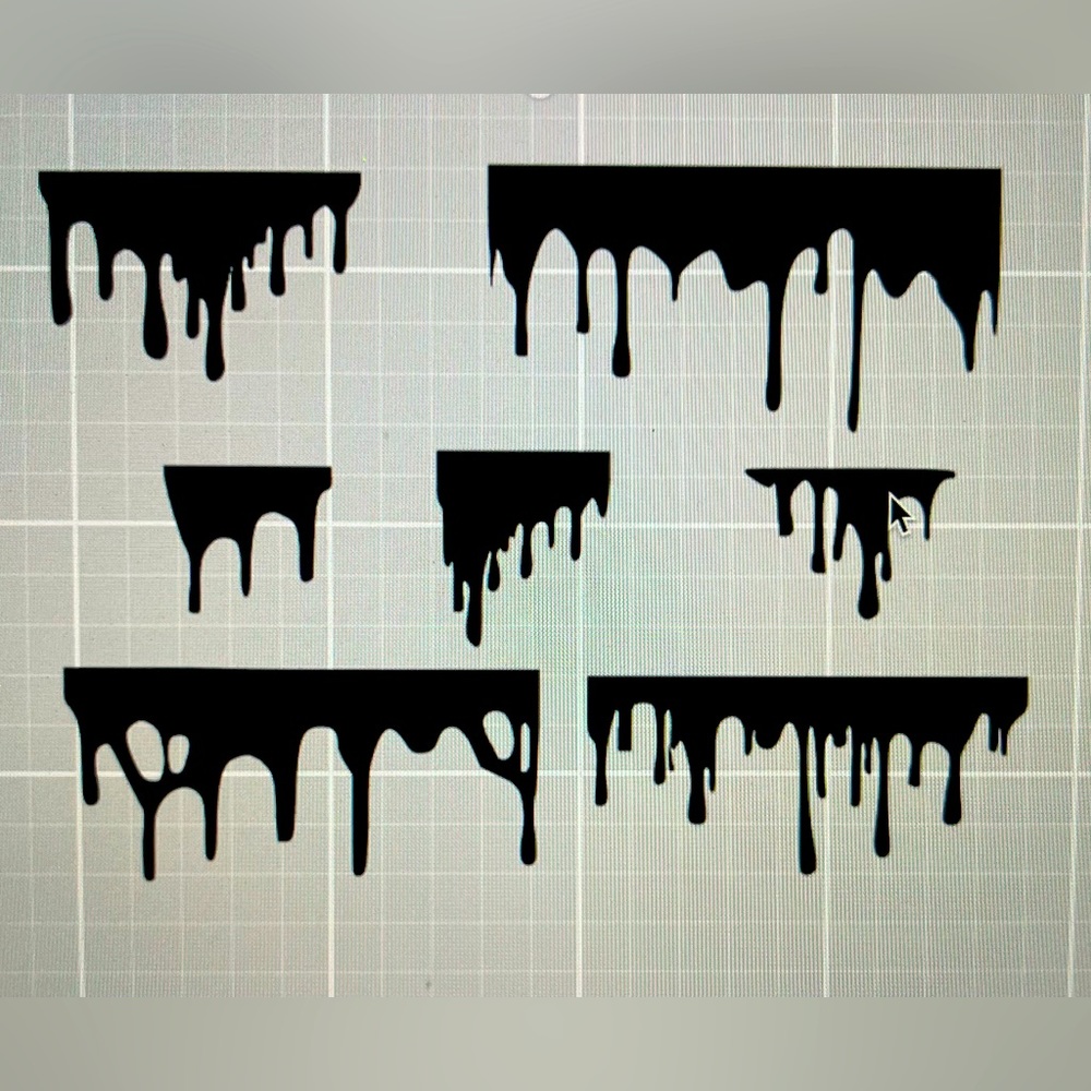 Drip Effect stencil